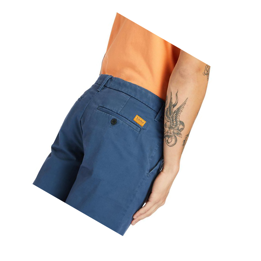 Timberland Squam Lake Stretch Chino Rövidnadrág Férfi Sötétkék | HU-710XUNS