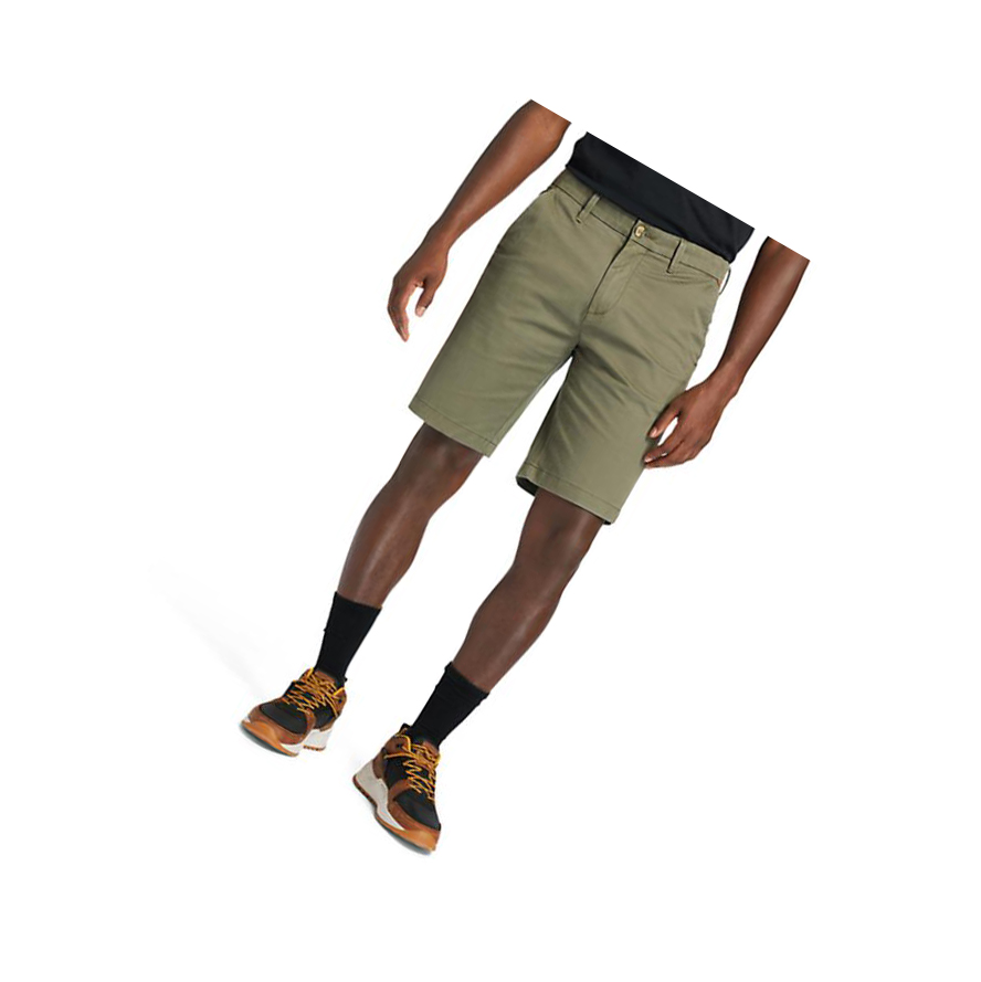 Timberland Squam Lake Stretch Chino Rövidnadrág Férfi Zöld | HU-745LRKE