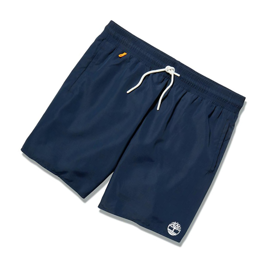 Timberland Sunapee Lake Solid-colour Swim Rövidnadrág Férfi Sötétkék | HU-491KCIM