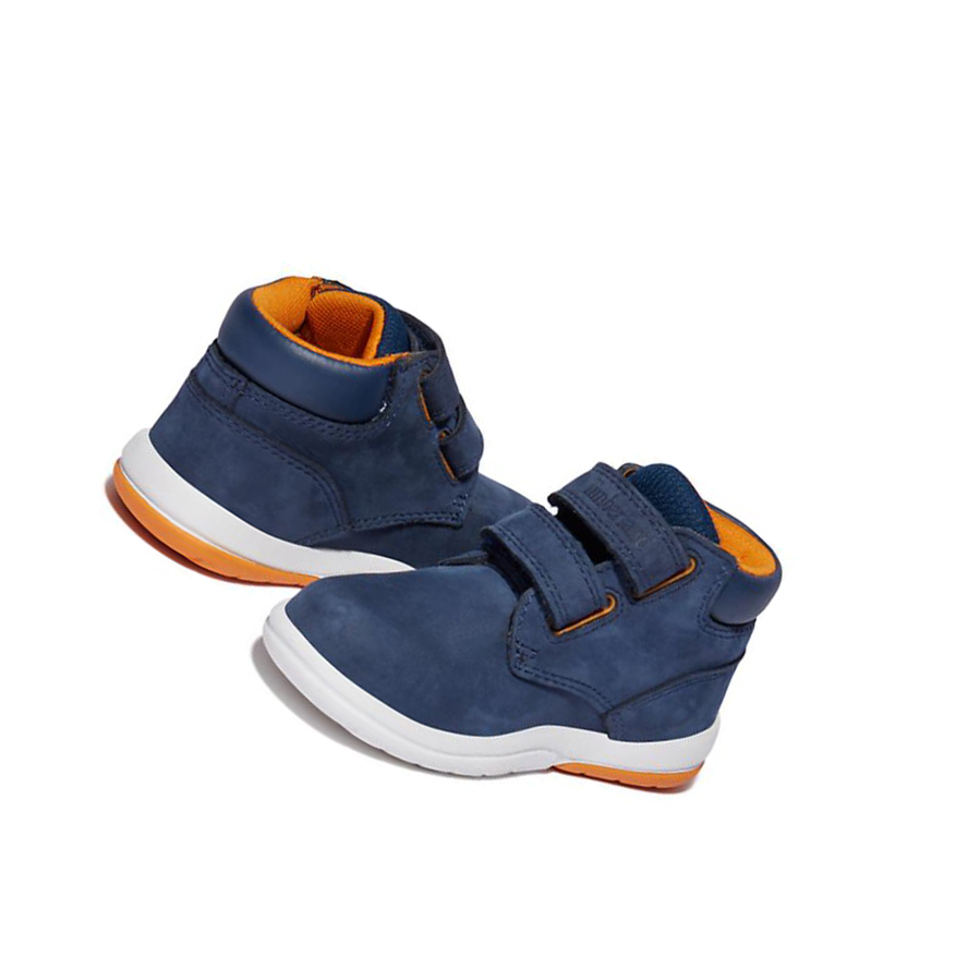 Timberland Toddle Tracks Tépőzáras Chukka Bakancs Gyerek Sötétkék | HU-429KYTE