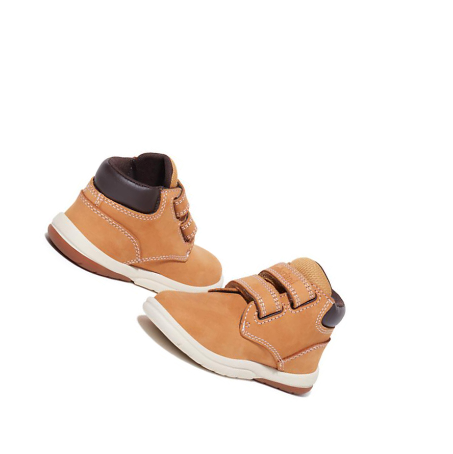 Timberland Toddle Tracks Tépőzáras Chukka Bakancs Gyerek Sárga | HU-603QDZM