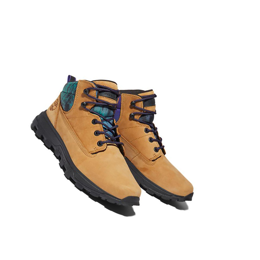 Timberland Treeline Chukka Bakancs Férfi Sárga | HU-264FODU