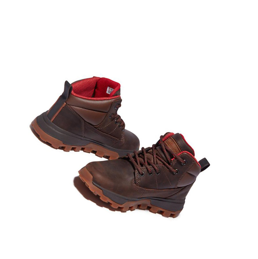 Timberland Treeline Mid Hiker Túrabakancs Gyerek Sötétbarna | HU-472KZVG