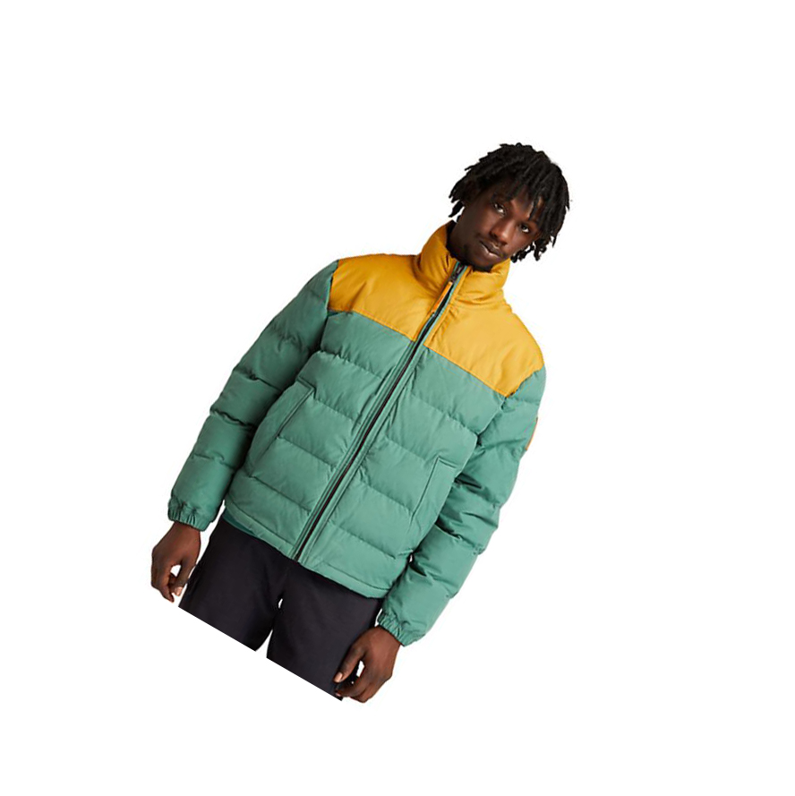 Timberland Welch Mountain Puffer Quilted-Hibrid Kabát Férfi Zöld | HU-473JQNI