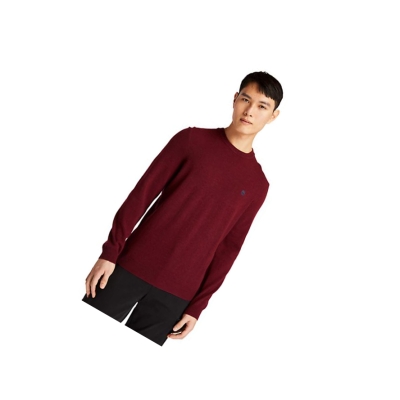 Timberland Cohas Brook Crewneck Pulóverek Férfi Piros | HU-816EWUG