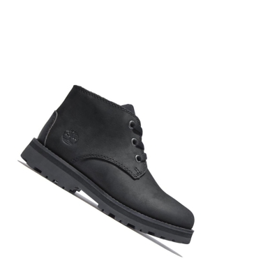 Timberland Courma Kid Chukka Bakancs Gyerek Fekete | HU-697CRQD