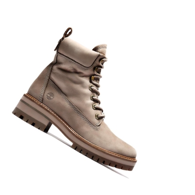 Timberland Courmayeur Valley Original 6-inch Boots Női Taupe | HU-360QHSM