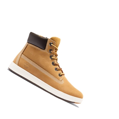 Timberland Davis Square Original 6-inch Boots Gyerek Sárga | HU-267ABLP