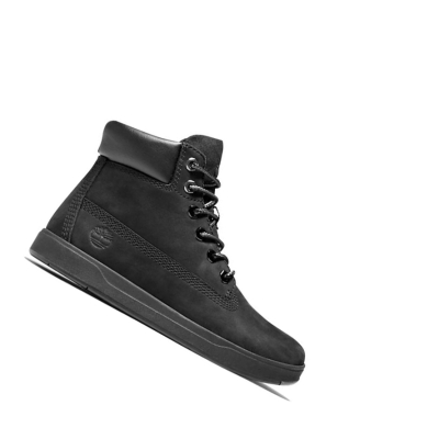 Timberland Davis Square Side-zip Original 6-inch Boots Gyerek Fekete | HU-083IPLN