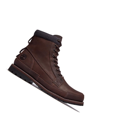 Timberland Eredeti Bélelt Original 6-inch Boots Férfi Sötétbarna | HU-640ADPL