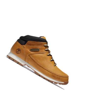 Timberland Euro Sprint Hiker Full-grain Túrabakancs Férfi Sárga | HU-968FJQK