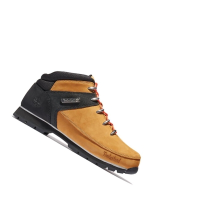 Timberland Euro Sprint Orange-laced Hiker Túrabakancs Férfi Sárga Fekete | HU-368DWRV