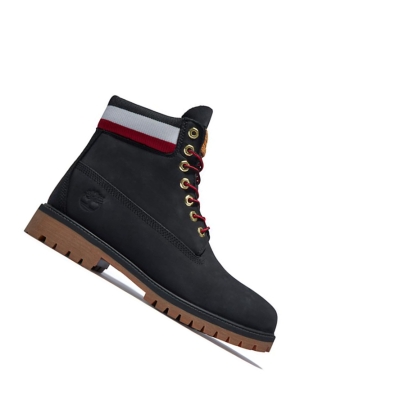 Timberland Heritage Téli Original 6-inch Boots Férfi Fekete | HU-358TZLB