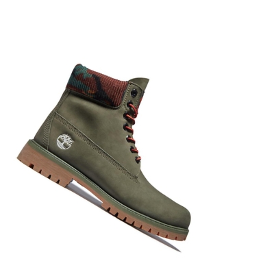 Timberland Heritage Téli Original 6-inch Boots Férfi Zöld | HU-917PGKU