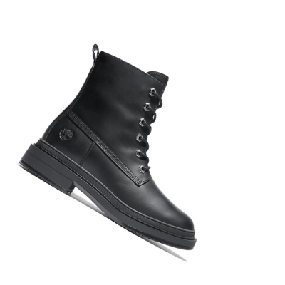 Timberland Lisbon Lane Téli Original 6-inch Boots Női Fekete | HU-419MYQK