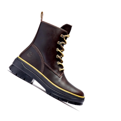 Timberland Malynn EK+ Mid Csipke-Up Original 6-inch Boots Női Sötétbarna | HU-562EHGS