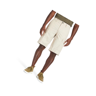 Timberland Poplin Cargo Shorts Nadrág Férfi Bézs | HU-304STXK