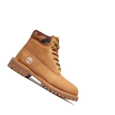 Timberland Premium Original 6-inch Boots Gyerek Sárga | HU-291HRJQ