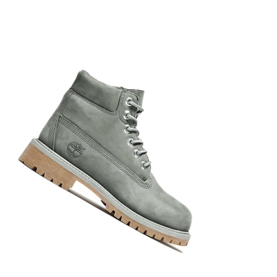 Timberland Premium Original 6-inch Boots Gyerek Sötétszürke | HU-867ZVQR