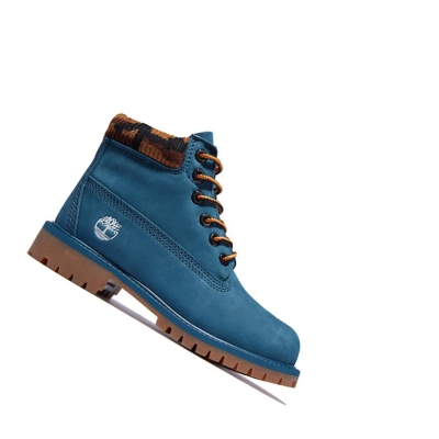 Timberland Premium Waterproofs Original 6-inch Boots Gyerek Kék | HU-802BDGP