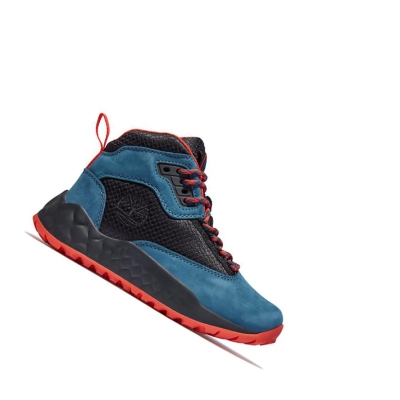 Timberland Solar Wave GreenStride™ Hiker Chukka Bakancs Gyerek Kék | HU-893NHVW