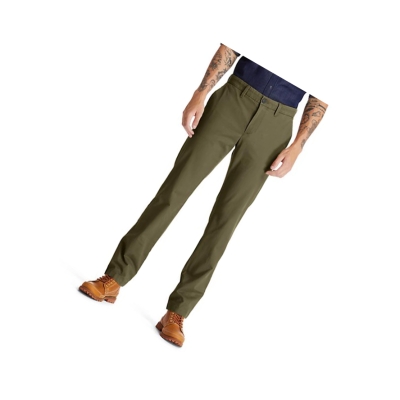 Timberland Squam Lake Twill Chino Nadrág Férfi Zöld | HU-614CRPV