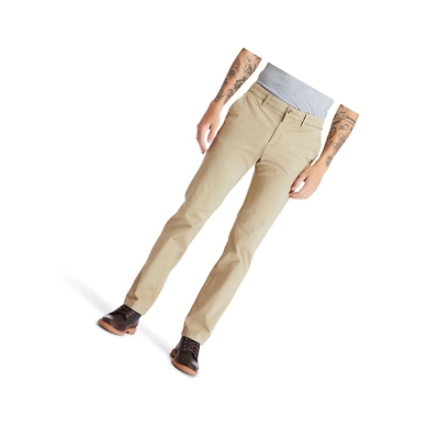 Timberland Squam Lake Twill Chino Nadrág Férfi Khaki | HU-684FWSU