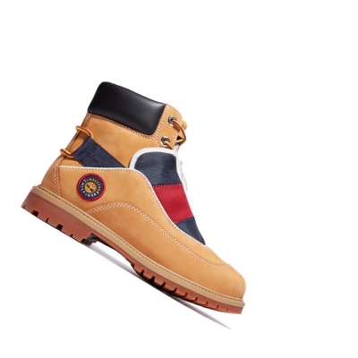 Timberland Tommy Hilfiger x Timberland® Re-Mixed EK+ Original 6-inch Boots Női Sárga | HU-074SDAU