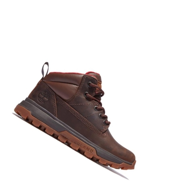 Timberland Treeline Mid Hiker Túrabakancs Gyerek Sötétbarna | HU-472KZVG