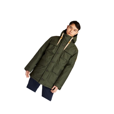 Timberland Wilmington DryVent™ Field Parka Kabát Férfi Sötétzöld | HU-382ELVQ